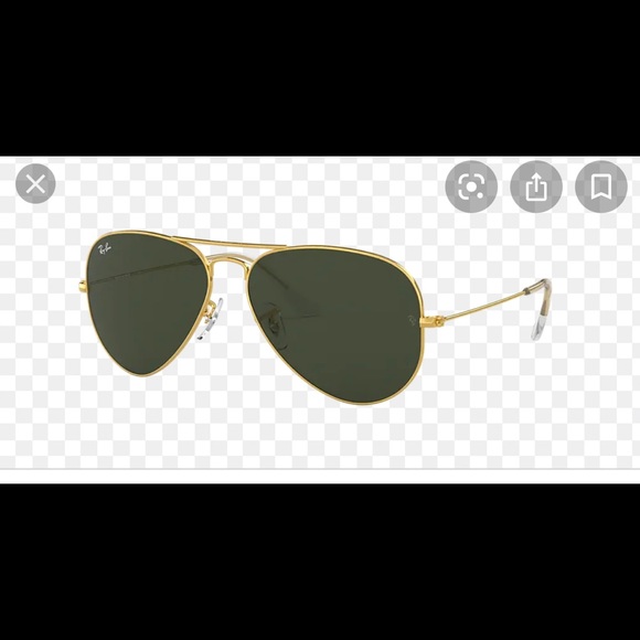 Black and Gold Aviator RayBans